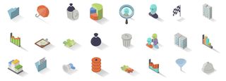 Free icons: isometric icons