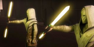Jedi Sentinels most commonly wielded yellow lightsabers according to Star Wars lore