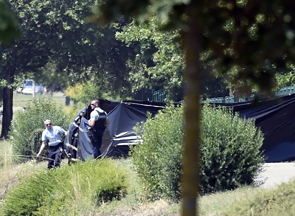 Crime Scene Outside French Factory