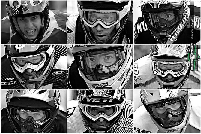 Nine faces, nine main characters of the urban prologue stage coming from enduro, downill or cross country.