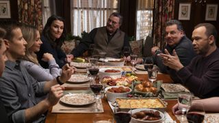 Will Estes, Vanessa Ray, Bridget Moynahan, Tom Selleck, Donnie Wahlberg in Blue Bloods