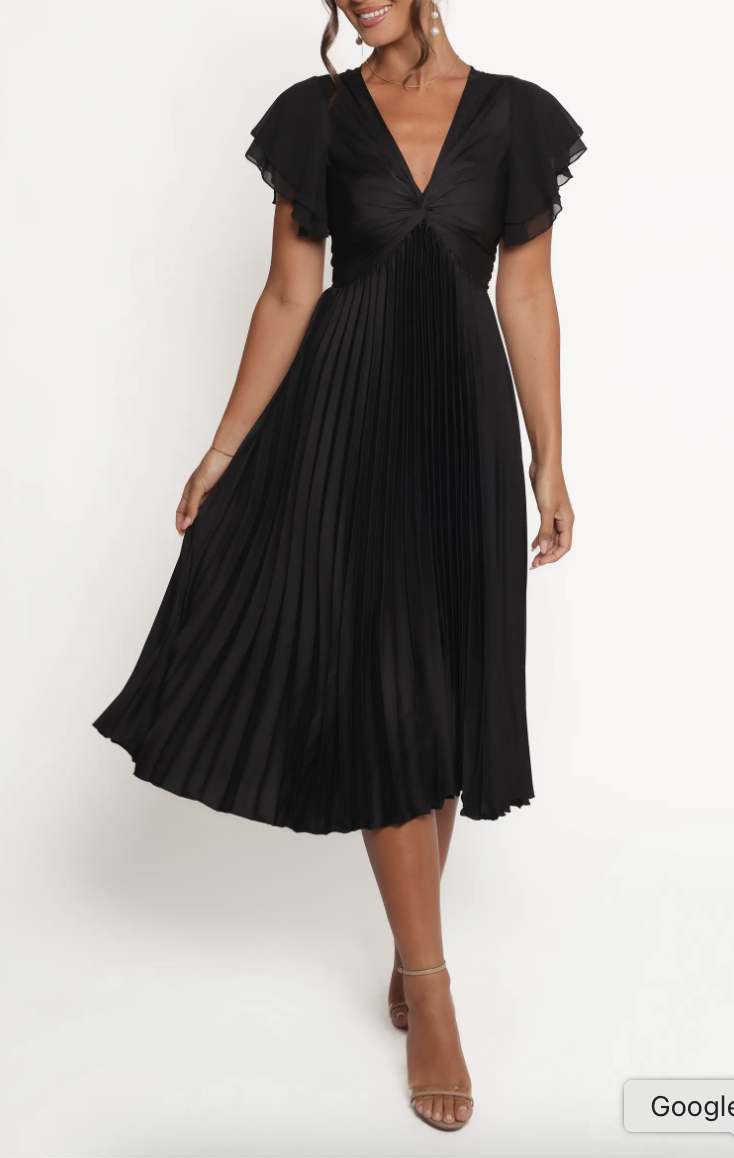 Nova Flutter Sleeve Midi Dress