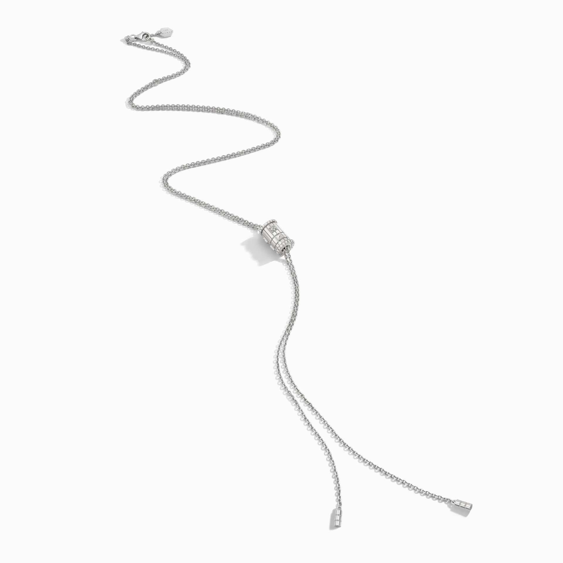 Life Full Diamond Spinning Cravat Necklace