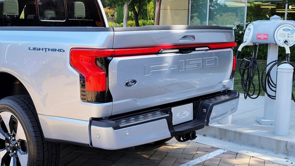 Check Out The Ford F 150 Lightning From All Angles With Space For Junk In Its Frunk Techradar