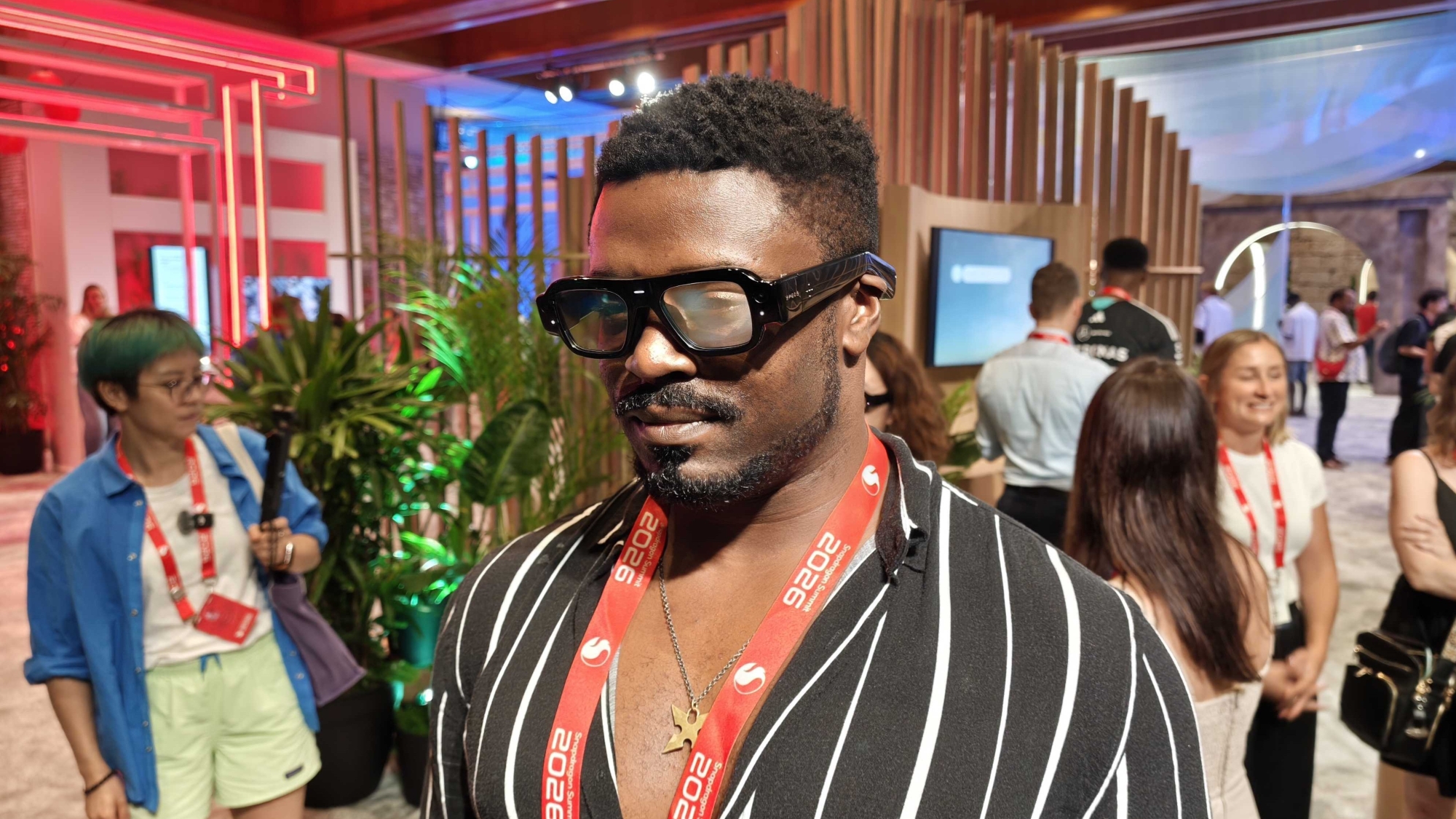 Wearing the Snap Specs