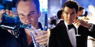 Quentin Tarantino as a Bartender and Pierce Brosnan as James Bond