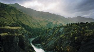 mountains and canyons in New Zealand