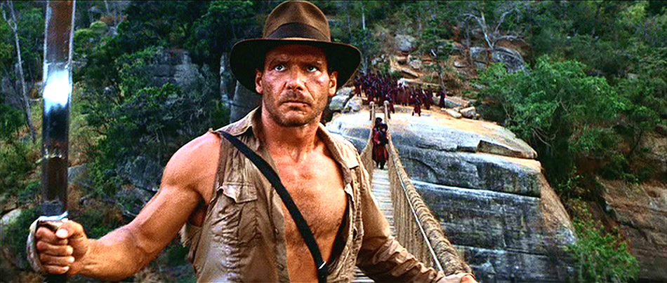 En scene fra filmen Indiana Jones og templets forbandelse