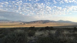 Scenic view of the area in the Augusta Mountains where we conducted the excavation. This is the view from our camp site.