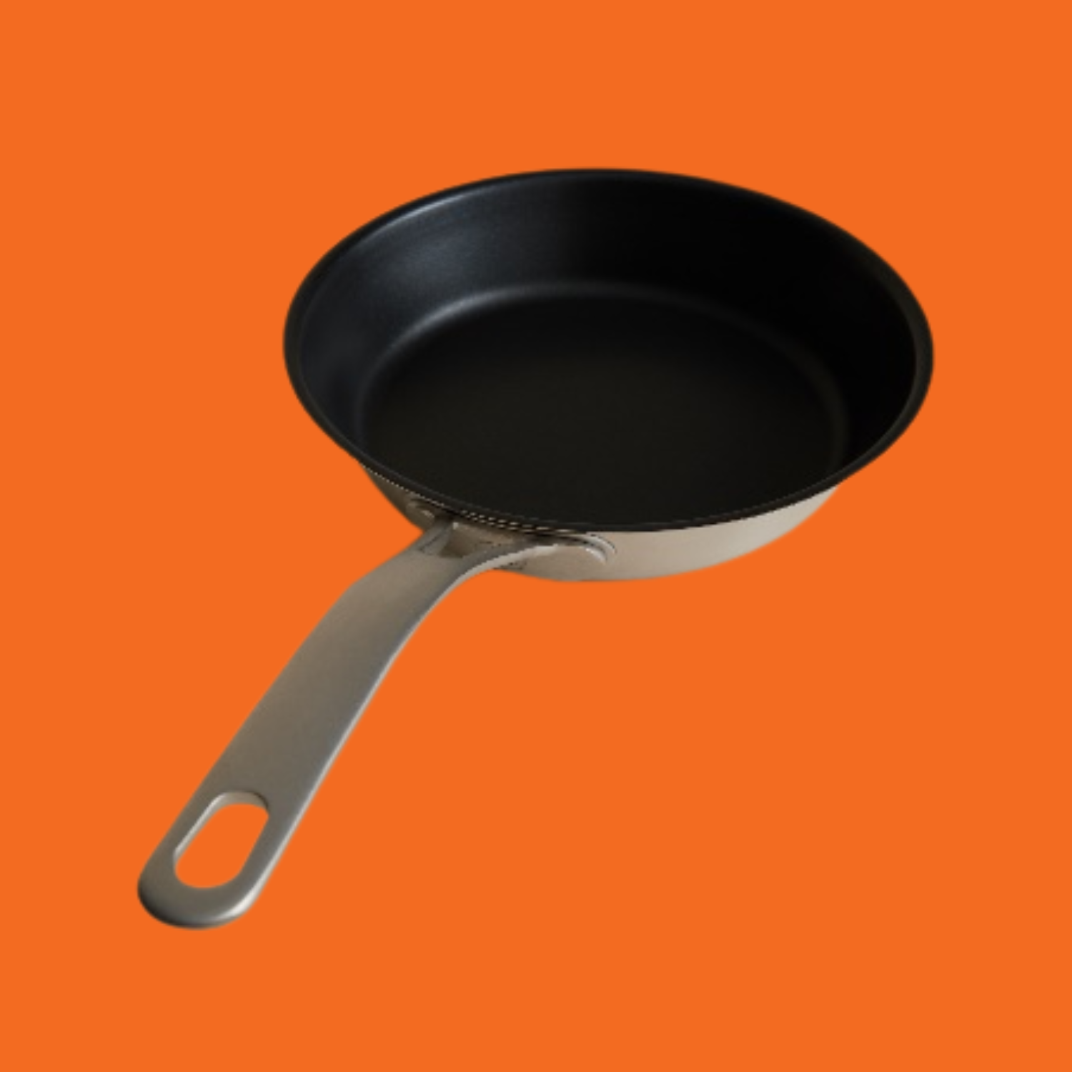 A non-stick frying pan