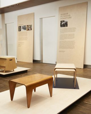 Plywood tables by Margaret Howell Isokon