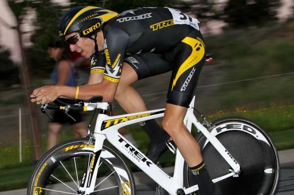 Jesse Sergent (Trek-Livestrong) had a great ride today to take the yellow jersey