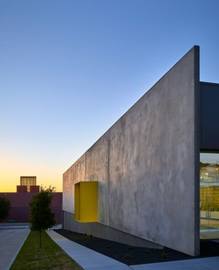 Yellow box hosts a play area for children.