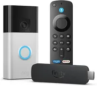 Ring  Battery Video Doorbell (2024 release) with Amazon Fire TV Stick 4K