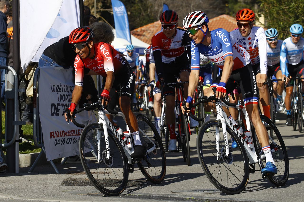Tour de la Provence 2020 5th Edition 3rd stage Istres Mont VentouxChalet Reynard 1402 km 15022020 Nairo Quintana COL Team Arkea Samsic Warren Barguil FRA Team Arkea Samsic photo Luca BettiniBettiniPhoto2020