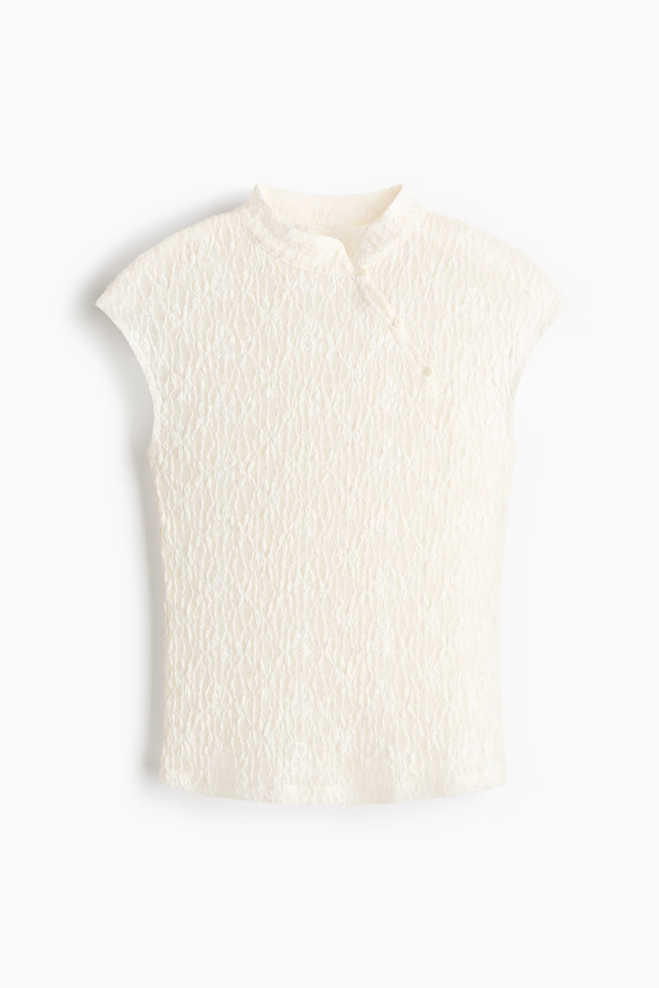 H&amp;amp;M, Cap-Sleeved Lace Top