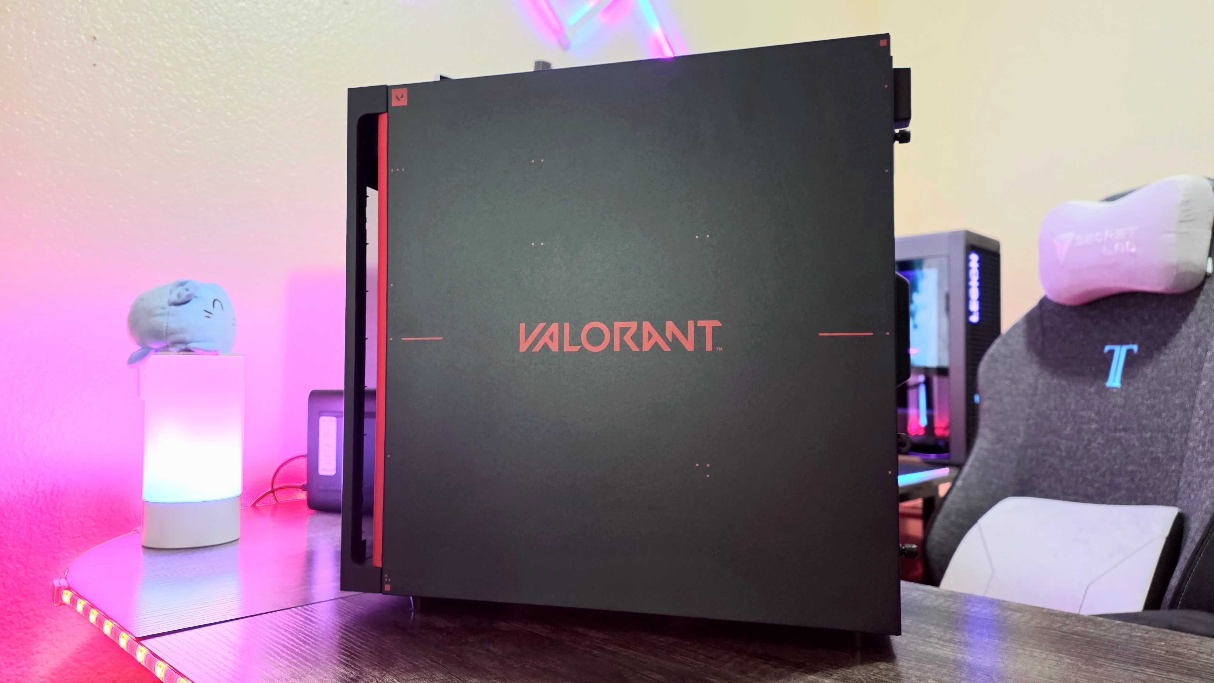 Image of the HP OMEN 35L VALORANT Limited Edition pre-built desktop gaming PC.