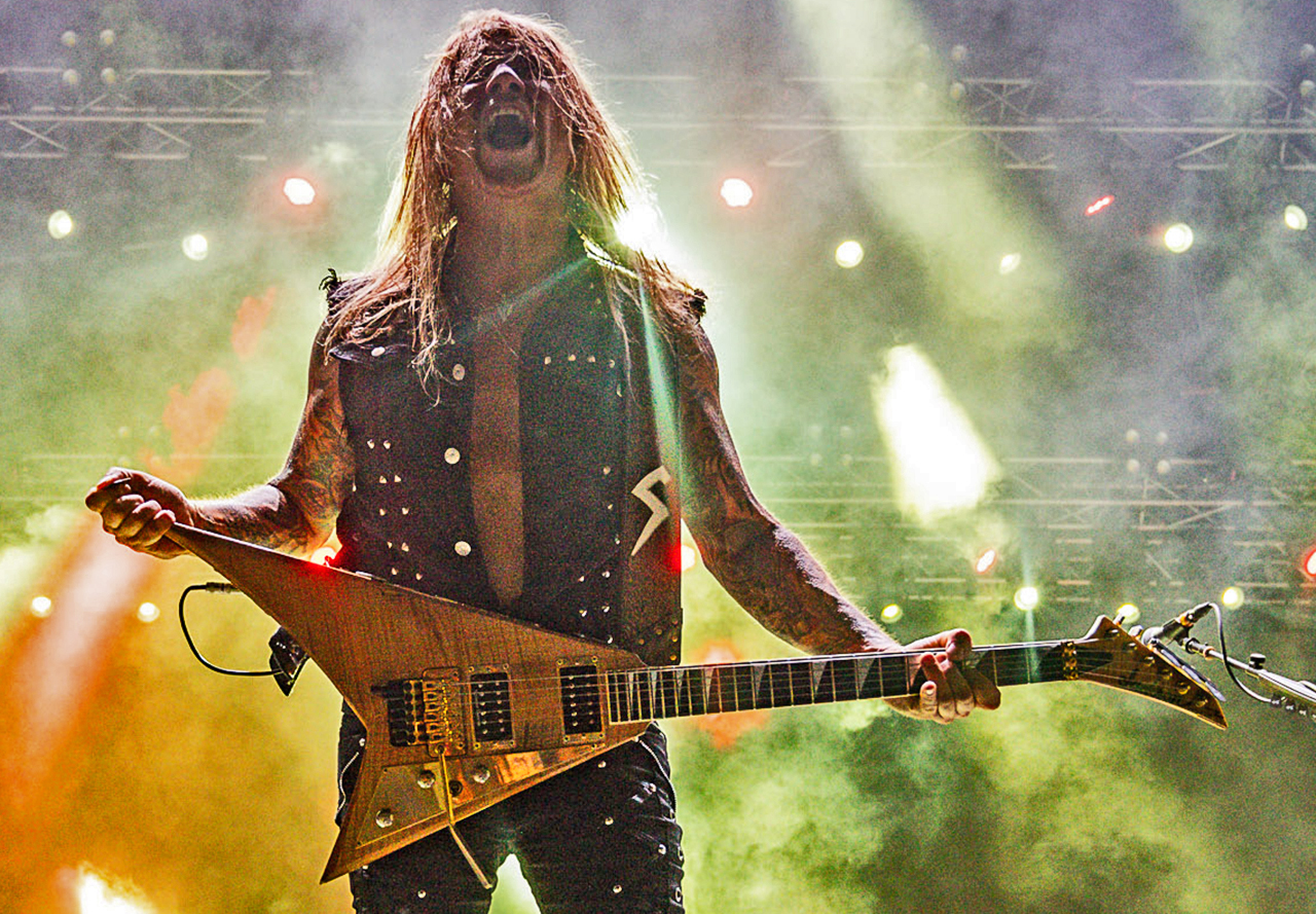 Chris Caffery on stage