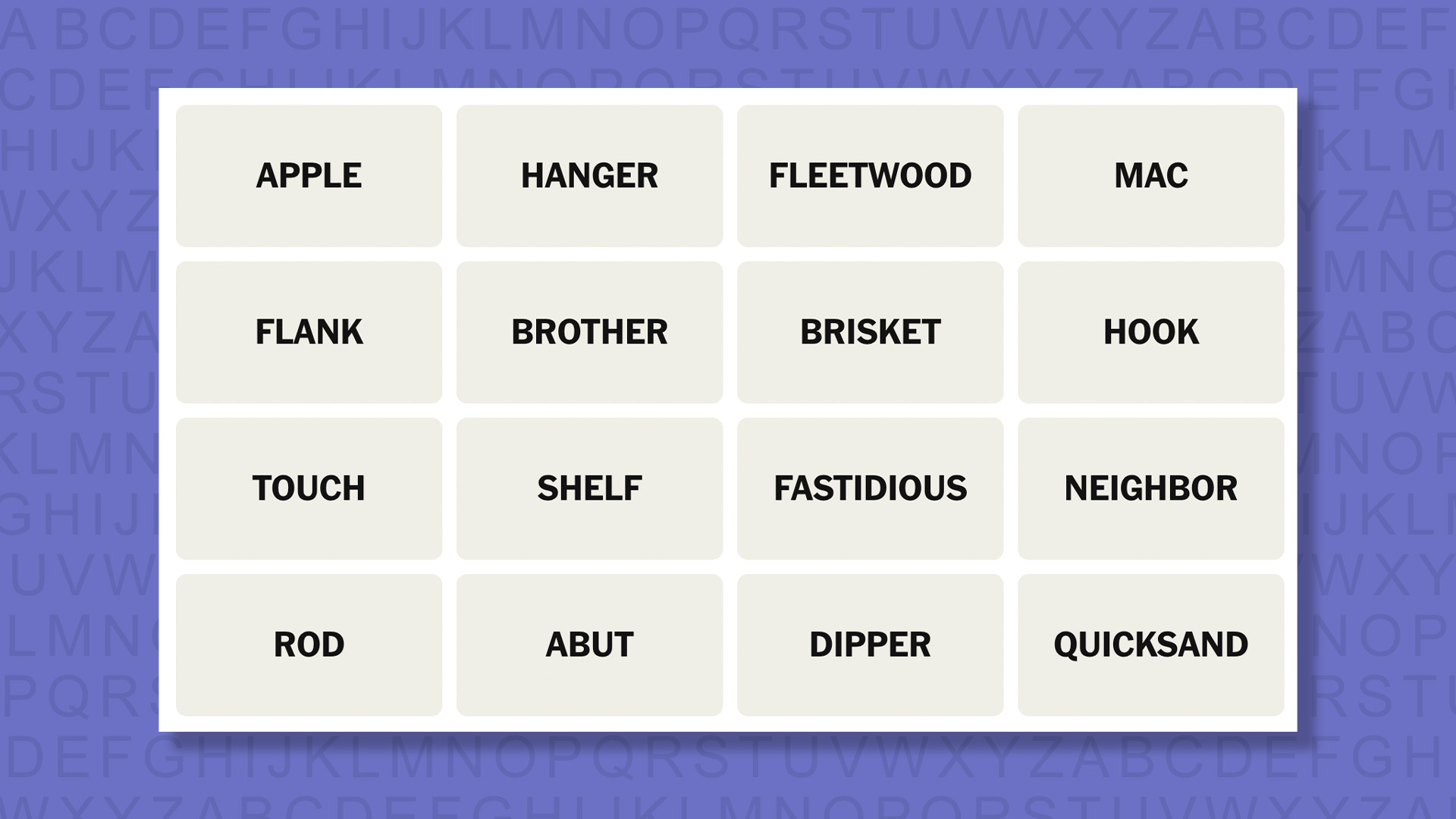 NYT Connections hints for game 996 on a purple background