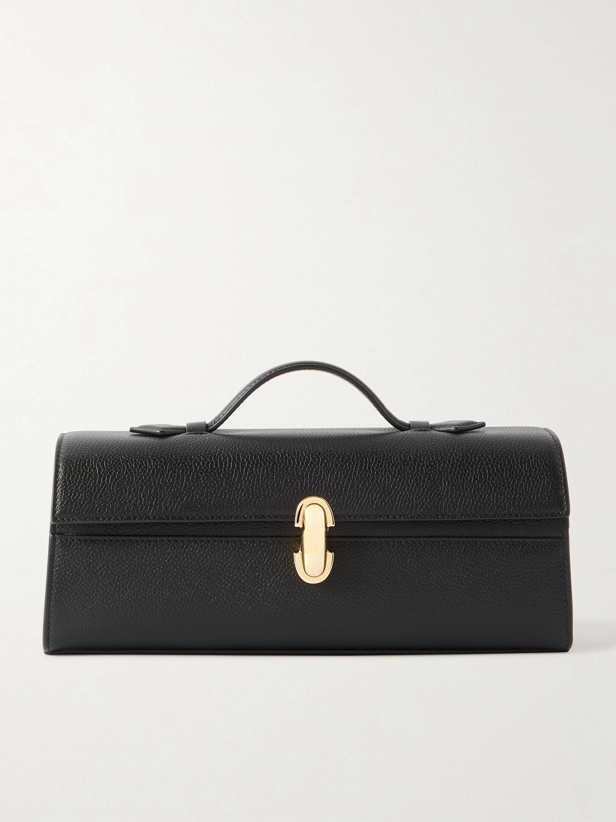 Slim Symmetry Pochette Textured-Leather Tote