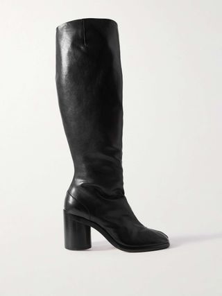 Tabi Leather Knee Boots