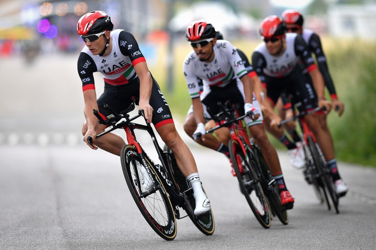 UAE Team Emirates during the Chase