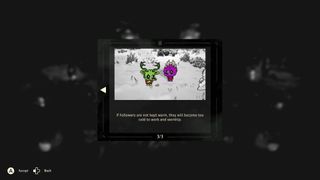 Winter in Cult of the Lamb Woolhaven