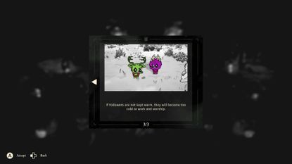 Winter in Cult of the Lamb Woolhaven