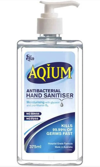 Aqium Hand Gel 375ml With Pump | AU$9.70 at AMAmedicalproducts