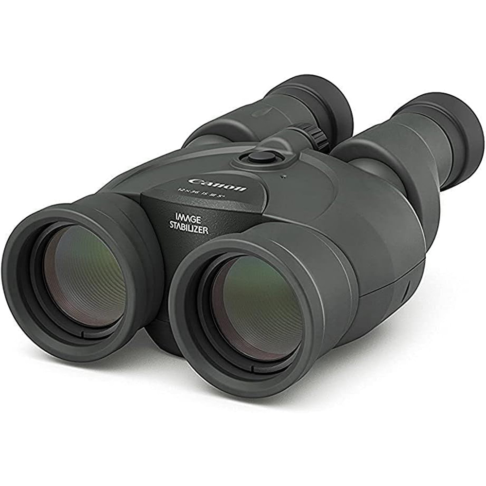Canon 12x36 IS III on a white background