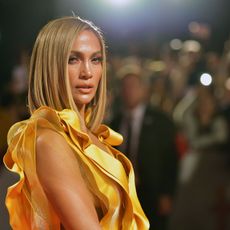 Fashion, Yellow, Beauty, Blond, Model, Fashion show, Fashion model, Night, Fashion design, Event, 