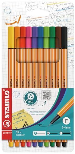 Fiber Tip Pens, pack of 10