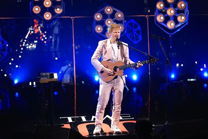 Ed Sheeran performs onstage during the 2025 TIME100 Gala
