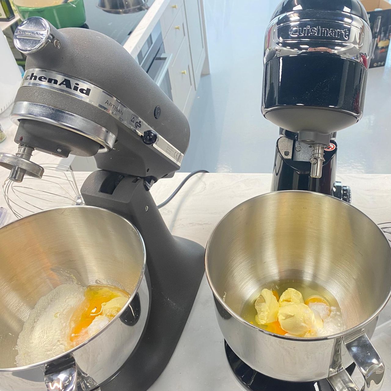 testing stand mixers in the test kitchen