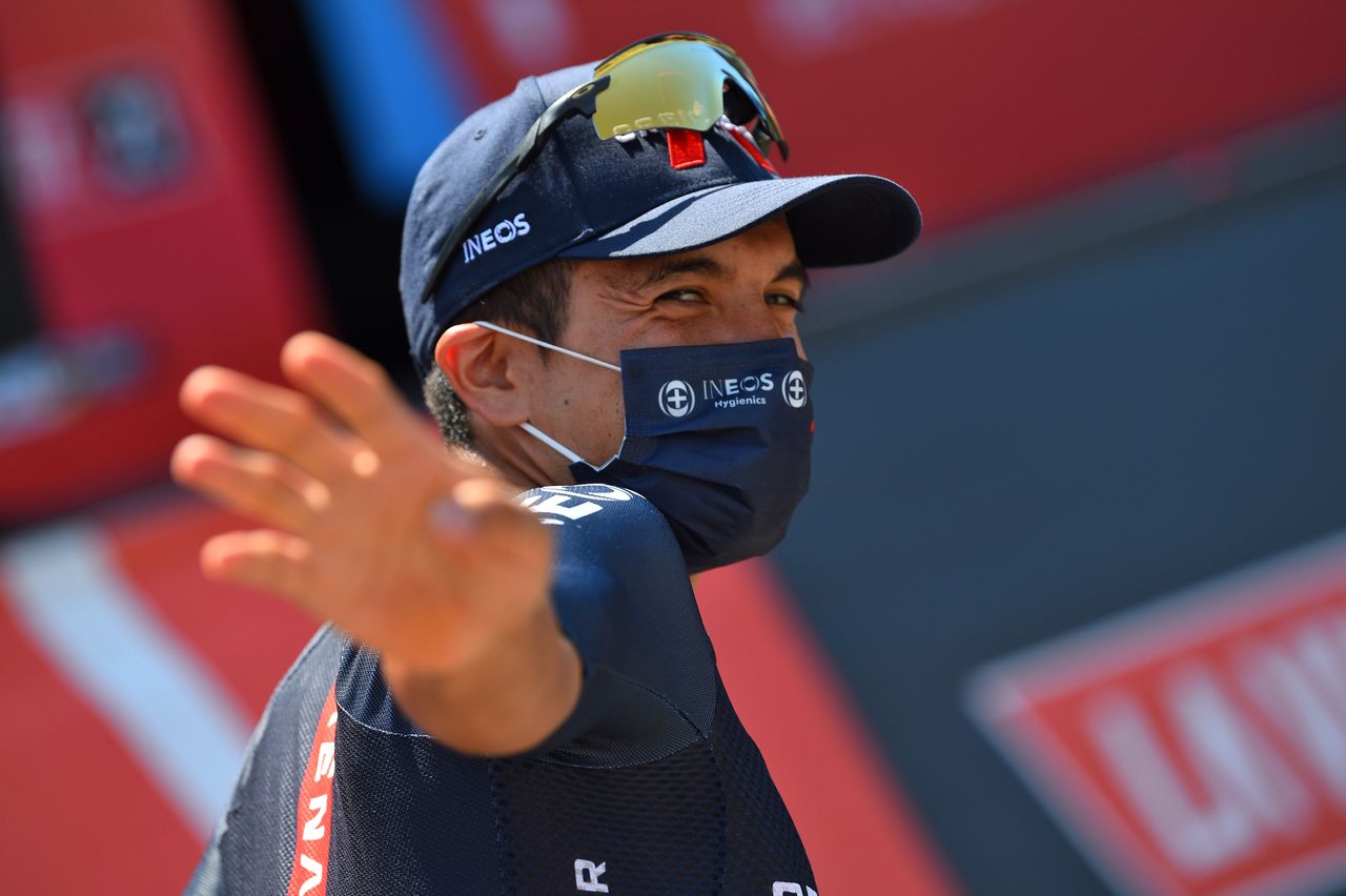 Vuelta Espana 2021 - 76th Edition - 11th stage Antequera - Valdepenas de Jaen 133,6 km - 25/08/2021 - Richard Carapaz (ECU - Ineos Grenadiers) - photo Dario Belingheri/BettiniPhoto&Acirc;&copy;2021