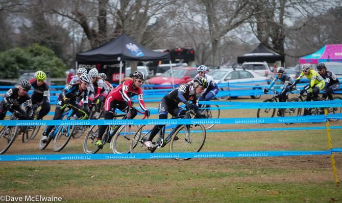 Arley Kemmerer (C3-Twenty 20 Cycling) taking the hole-shot