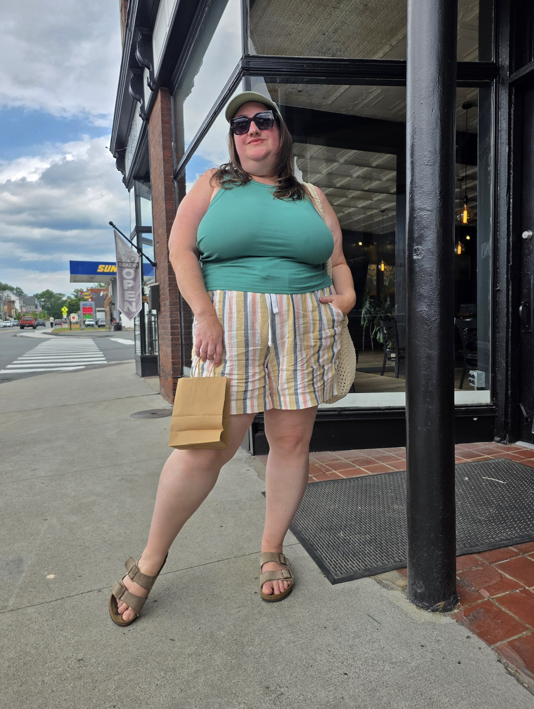Sarah Chiwaya styled a tank top from Madewell for Style At Large