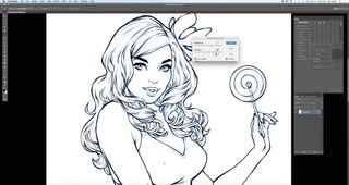 Pin up art: clean lines