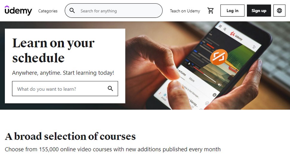 Website screenshot for Udemy