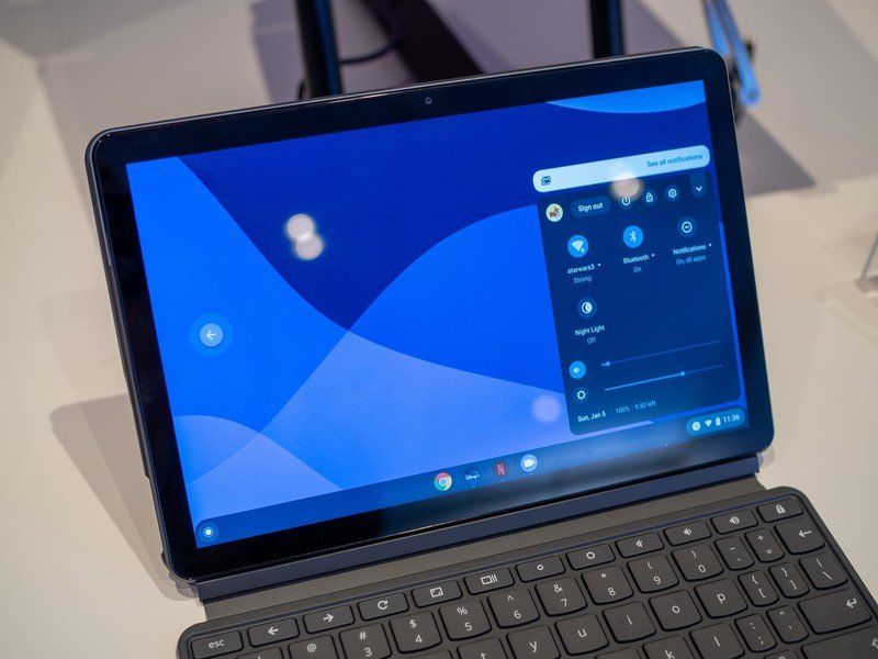 The Duet&amp;#039;s bright screen