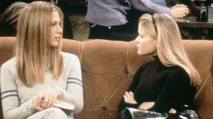 Reese Witherspoon says she brought her baby to the set of 'Friends.'