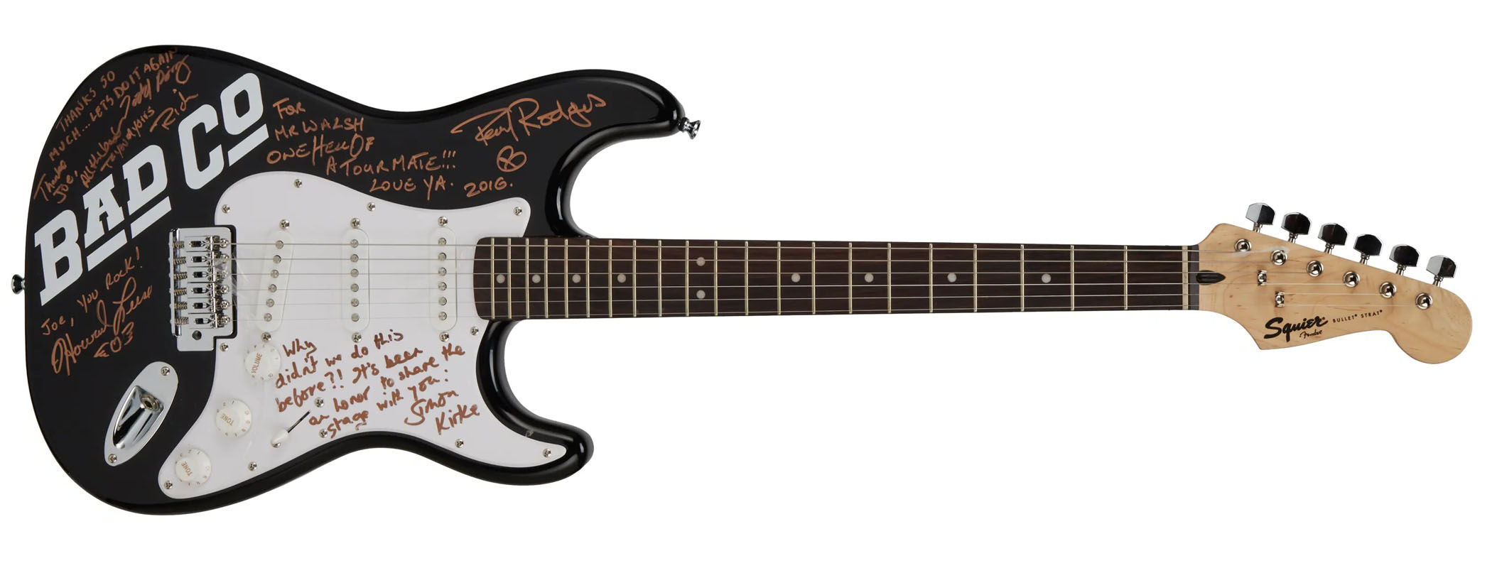 Joe Walsh's Bad Company Squier Bullet Strat