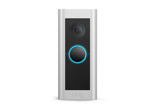 Ring video doorbell on white background