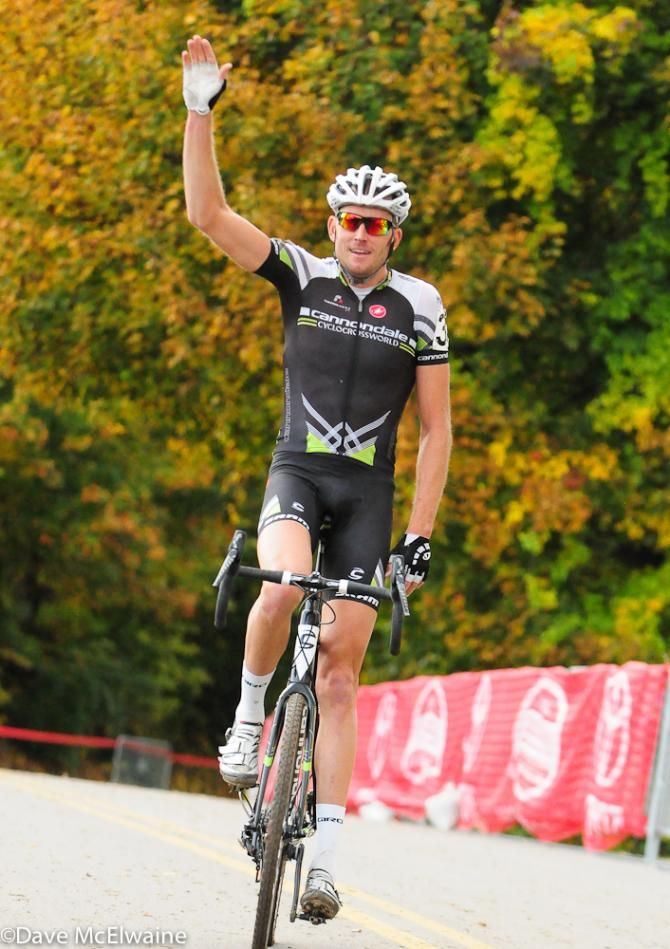 Ryan Trebon (Cannondale/ Cyclocrossworld.com) takes the first race of the Cinci 3 weekend