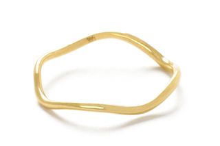 gold wavy ring, gold jewellery
