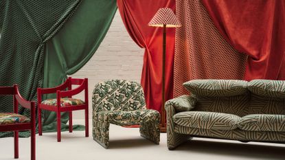 liberty london and vinterior collaboration collection of midcentury furniture