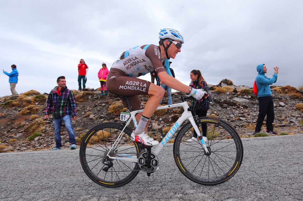 Romain Bardet (AG2R-La Mondiale) climbing on stage 11