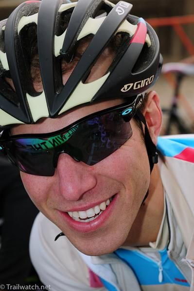 Jeremy Powers (Rapha-Focus) at the starting line