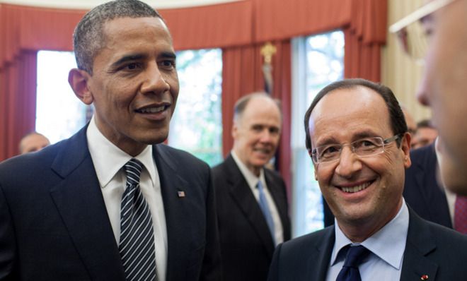 President Obama and France&amp;#039;s President Francois Hollande