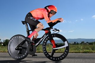 Geraint Thomas during the stage 7 Giro d'Italia time trial